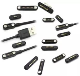 Magnetische 1A hoogstroomconnector Pogo-pins voor het opladen van medische apparatuur
