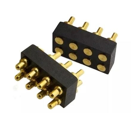 5p 12p Spring Test Probe Pogo Pin On Connector Goud bekleed Messing Pogo Pin 15mm