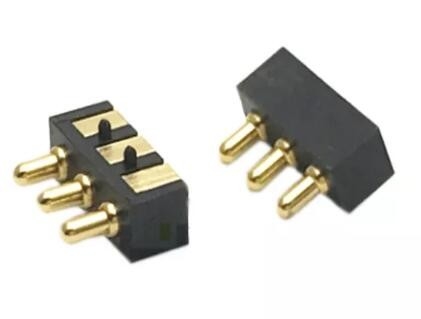 2.54mm Vrouwelijke POGO Pin Connector 3 Pin 2.5mm Pitch SMT Man 1A