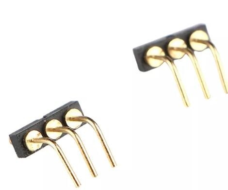 CE gebogen veerbeladen Pogo Pin connector rechthoek SUS304